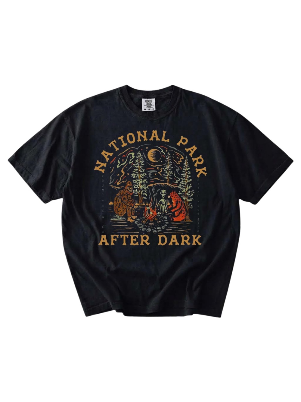 Comfort colors National Park After Dark Graphic Tee - Black